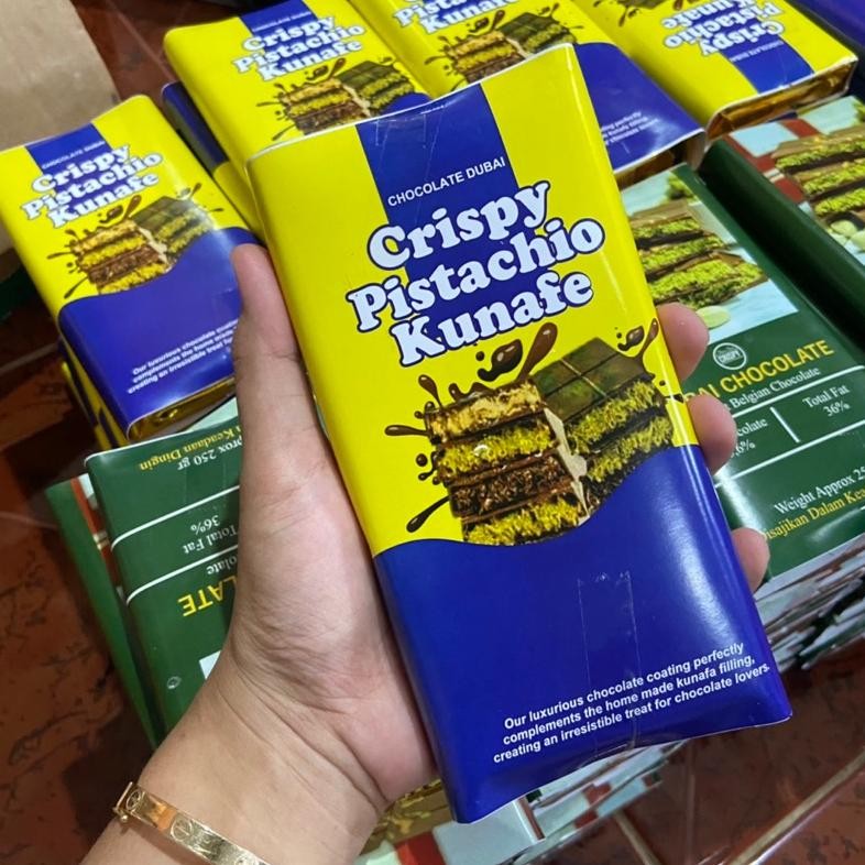 

Salt Promo!! Chocolate Dubai Crispy Pistachio Kunafe / Coklat Dubai Ank-48