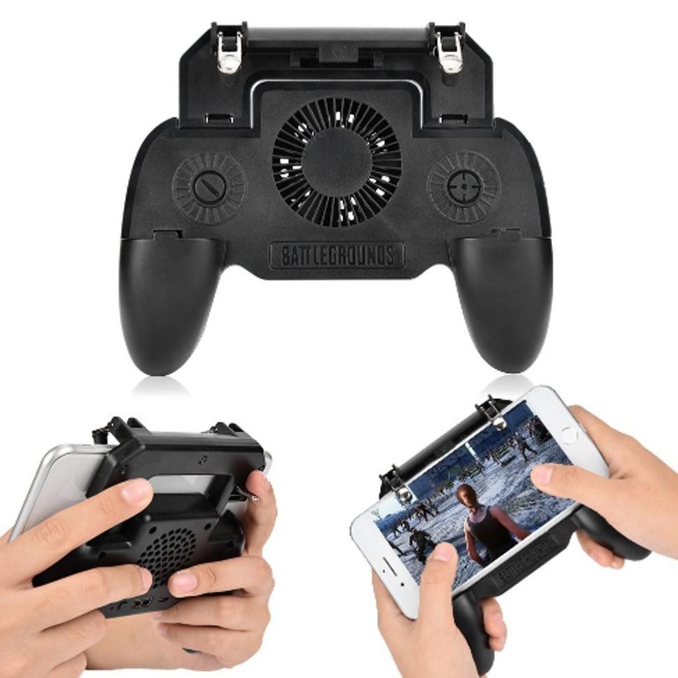 Special Gamepad Sr Pubg Ff Ml Dengan Kipas Power Bank Gratis Sarung Jempol Trigger Gamepad Pubg Stik