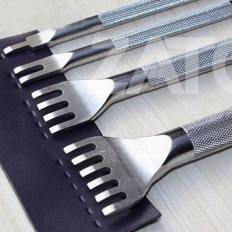 

Stitching Flat Pro Hole Punch Silver | Leather Tool | Leather Tools