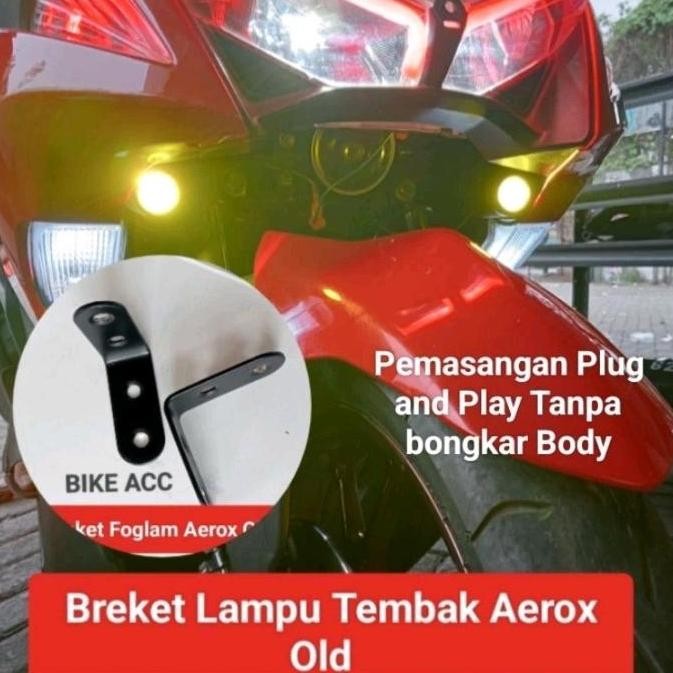 ready stock Breket Foglamp Aerox Old Breket Lampu Tembak Aerox