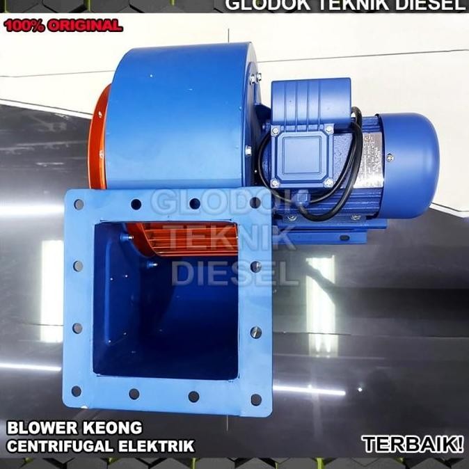 Mesin Centrifugal Fan Blower Keong 4 HP 3000 Watt 3 Phase 380 Volt Blower Hisap Udara 4 HP 3 kW Orig