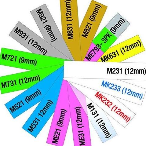 

Brother Label Tape Mk-231 12Mmx8M Black On White Mk231 M-K231 New Stok
