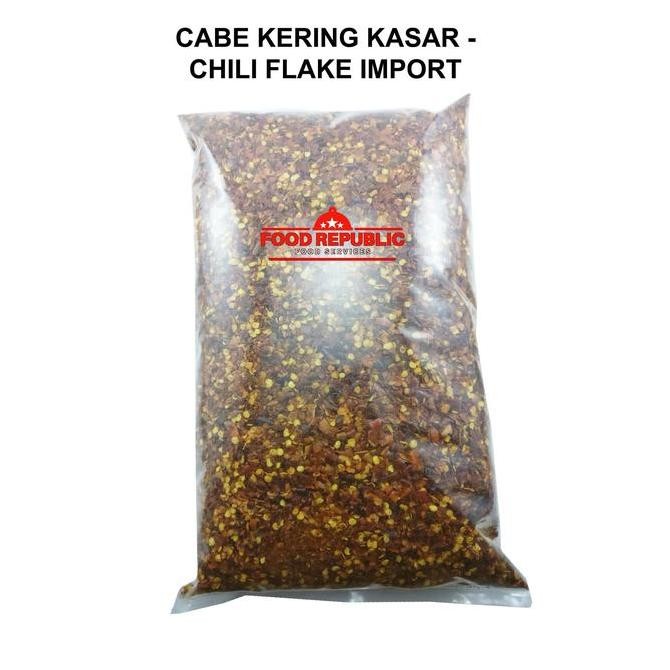 

CABE KASAR KERING 500 GR - DRY CHILI FLAKE - CHILLI HALAL