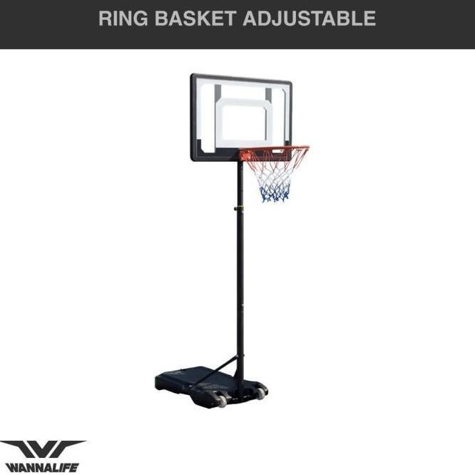 RING BASKET ADJUSTABLE WANNALIFE | TIANG BACKBOARD DEWASA REMAJA