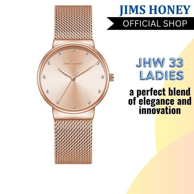 JIMS HONEY JHW 33 Jam Tangan Analog Wanita Fashionable Lengkap Kotak