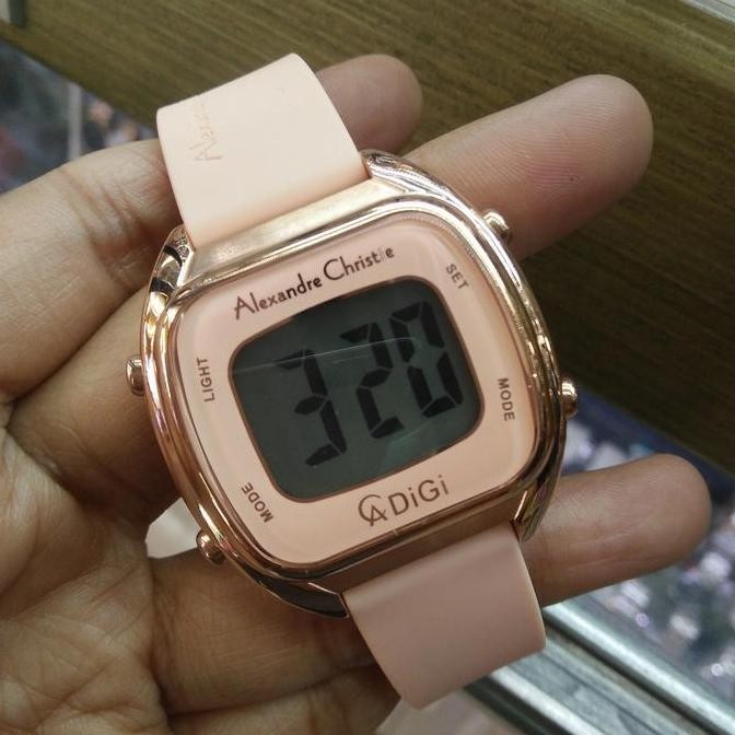 Jam Tangan Digital Wanita Alexandre Christie Ac 9335 LH Rubber
