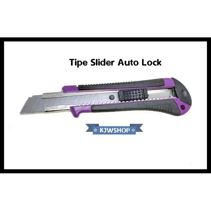 

DISKON CUTTER BESAR PEMOTONG KERTAS SLIDER / CUTTER AUTO LOCK !!