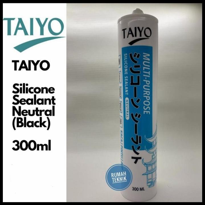 Lem Silikon Sealant Netral Taiyo Warna Hitam (Black)