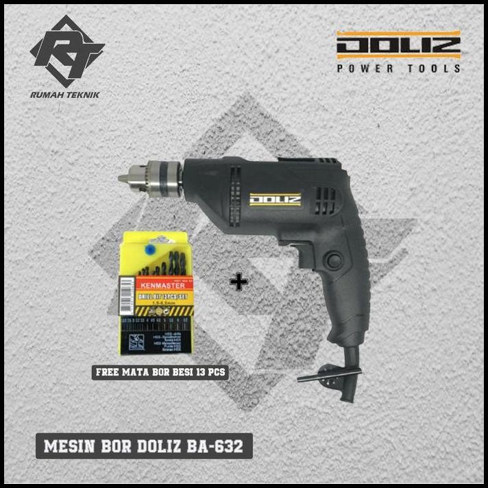 DOLIZ MESIN BOR DOLIZ BA-632 FREE MATA BOR SET 13PCS BOR DOLIZ 10MM