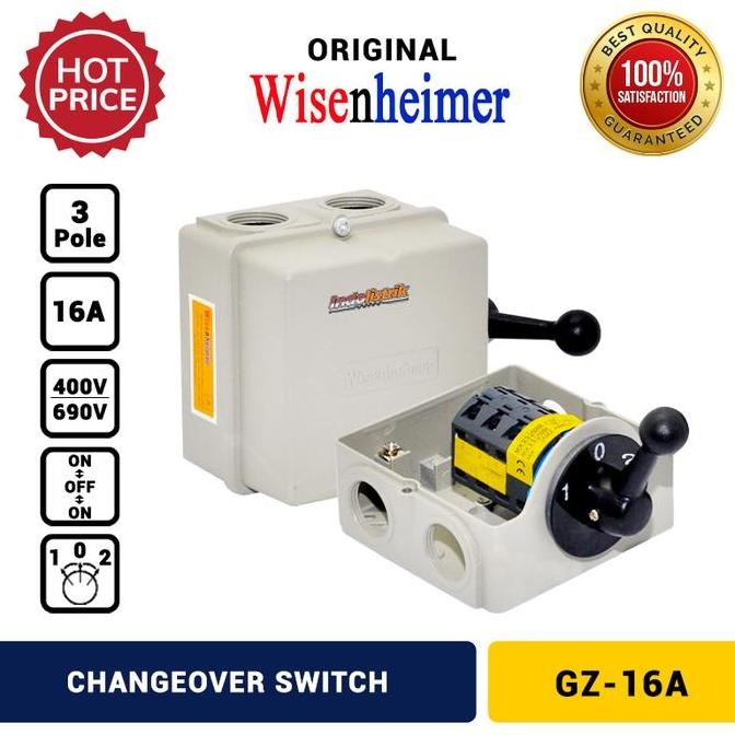 tersedia change over switch 4p 16a wisenheimer cos ohm saklar genset original