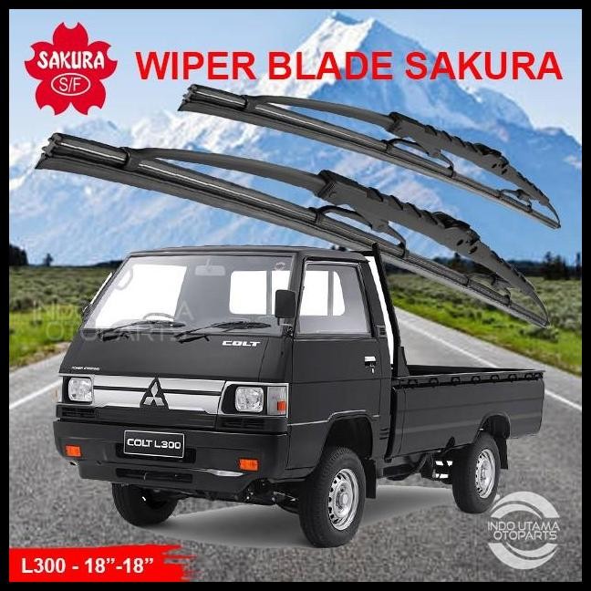 GRATIS ONGKIR WIPER KACA DEPAN MITSUBISHI L300 WIPER MOBIL SAKURA 18-18 