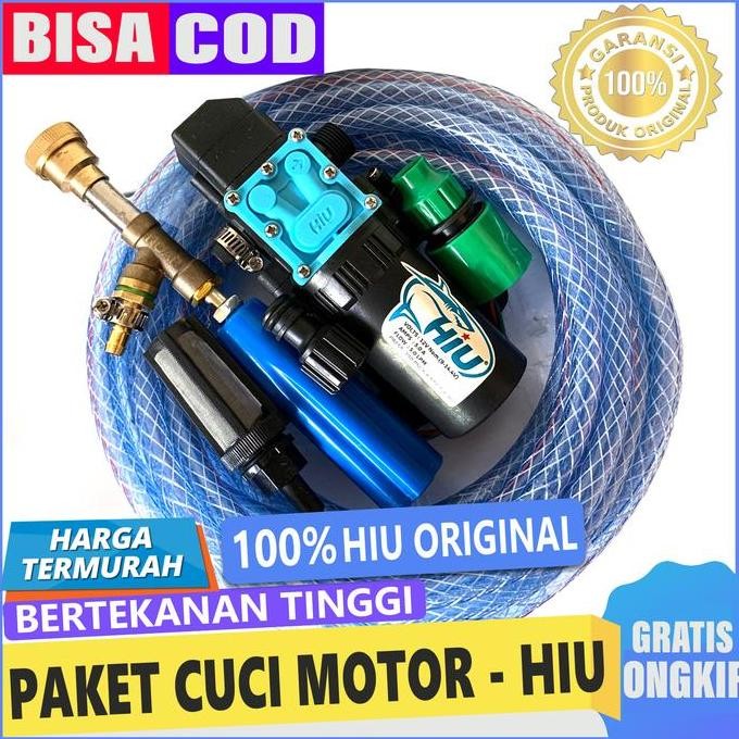 baru paket cuci motor ac mobil jet cleaner stik 20cm + pompa dc 12v hiu
