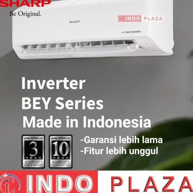 baru ac sharp 1.5 pk j-tech inverter ah-x13zy thailand low watt