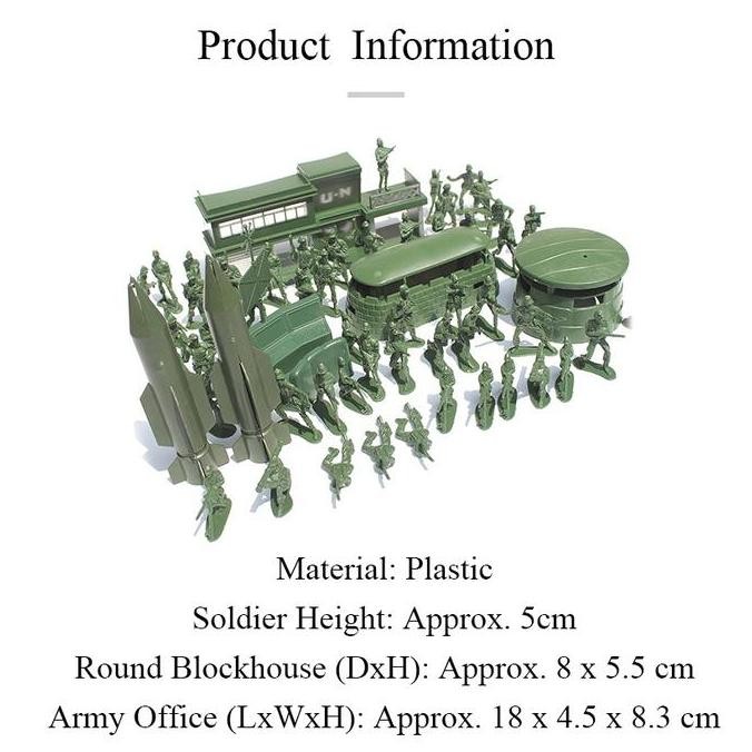 MAINAN TENTARA PLASTIK 56PCS MURAH MILITARY ARMY MEN TOYS FIGURE SET ASLI