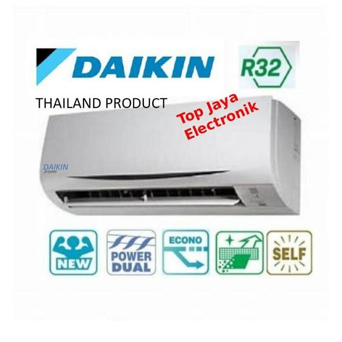 baru ac daikin 1/2 pk ftc15nv14 thailand standard baru garansi resmi
