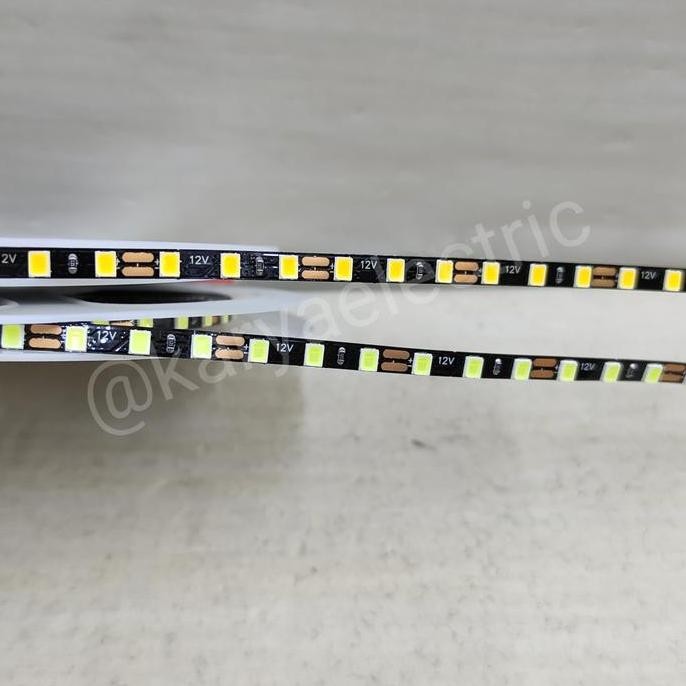 (Terlaris) Lampu Led Strip Slim Tipis 4Mm Pcb Hitam Henseki 2835 12V 120Led (Best Seller)