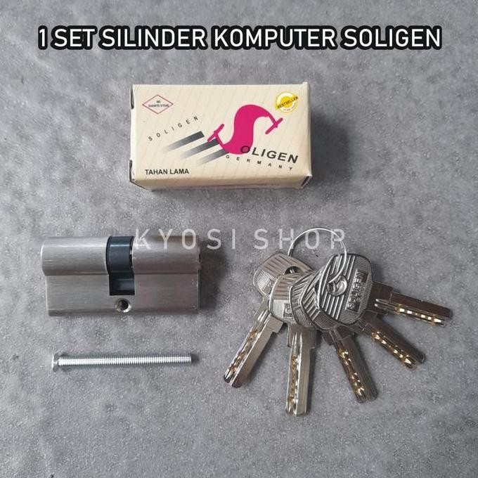 New SOLIGEN Silinder Kunci Komputer 60mm - Gembok Silinder Anti Karat Besar