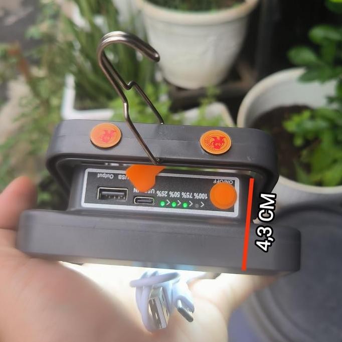 Kawachi Lampu Emergency Led Sorot Solar Panel Lamp Fhs-10 10 Watt Ip66