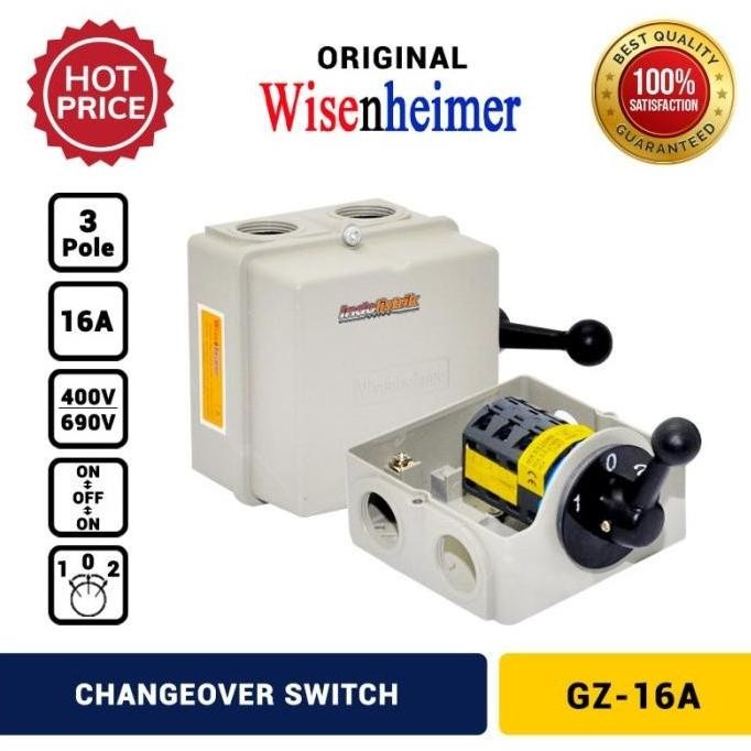 tersedia change over switch 3p 16a wisenheimer cos ohm saklar genset original