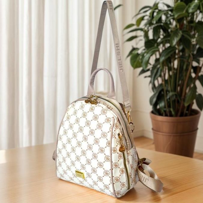 RANSEL ANDIN KC-048# Tas Ransel Wanita - Backpack Cewek Bahan Kulit PU Leather Premium Model Terbaru