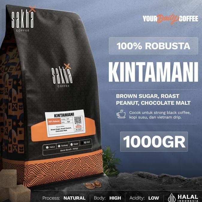 

READY BIJI KOPI ROBUSTA BALI KINTAMANI 1KG | SAKHA ROASTERY BUBUK & BEANS