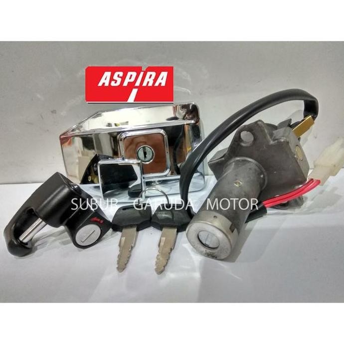 New Set Kunci Kontak GL Pro Neotech + Tutup Jok + Tutup Bensin ASPIRA Original