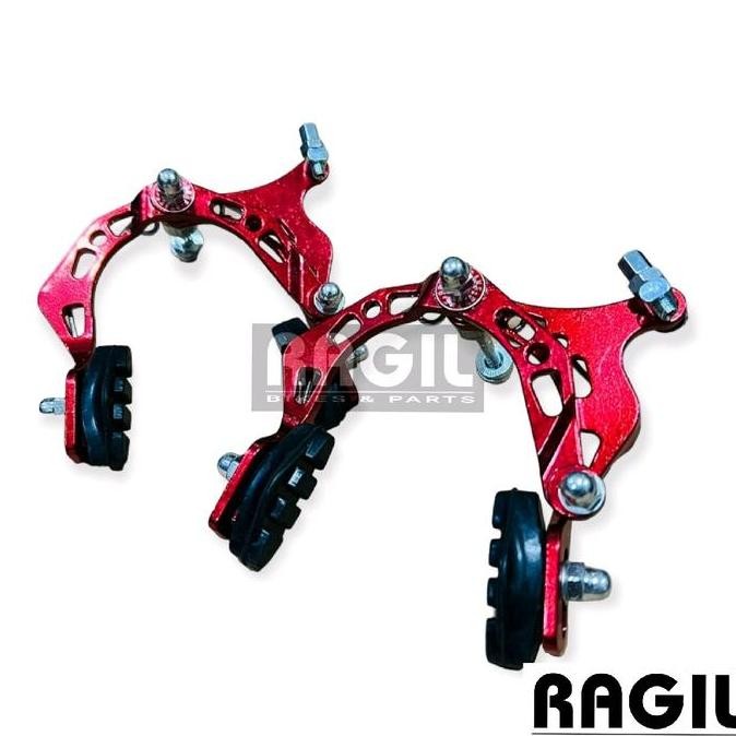 SALE REM U-BRAKE SET SEPEDA BMX MTB FEDERAL BALAP ALLOY KALIPER ALUMUNIUM