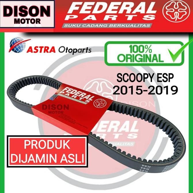 vanbelt federal scoopy esp 2015-2019 k44 original vbelt motor terlaris