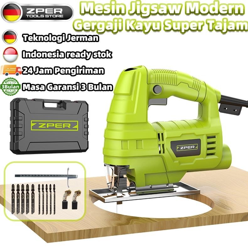 Mesin Jigsaw Modern Gergaji Kayu Super Tajam Mesin Potong Kayu Chainsaw Gergaji Listrik Kabel