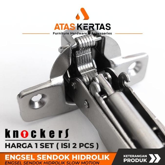 Diskon Engsel Sendok Knockers Slowmotion Pintu Kabinet Soft Closing Anti Karat