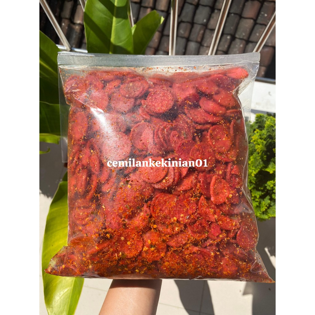 

sosreng/sosis goreng 1kg pedas daun jeruk