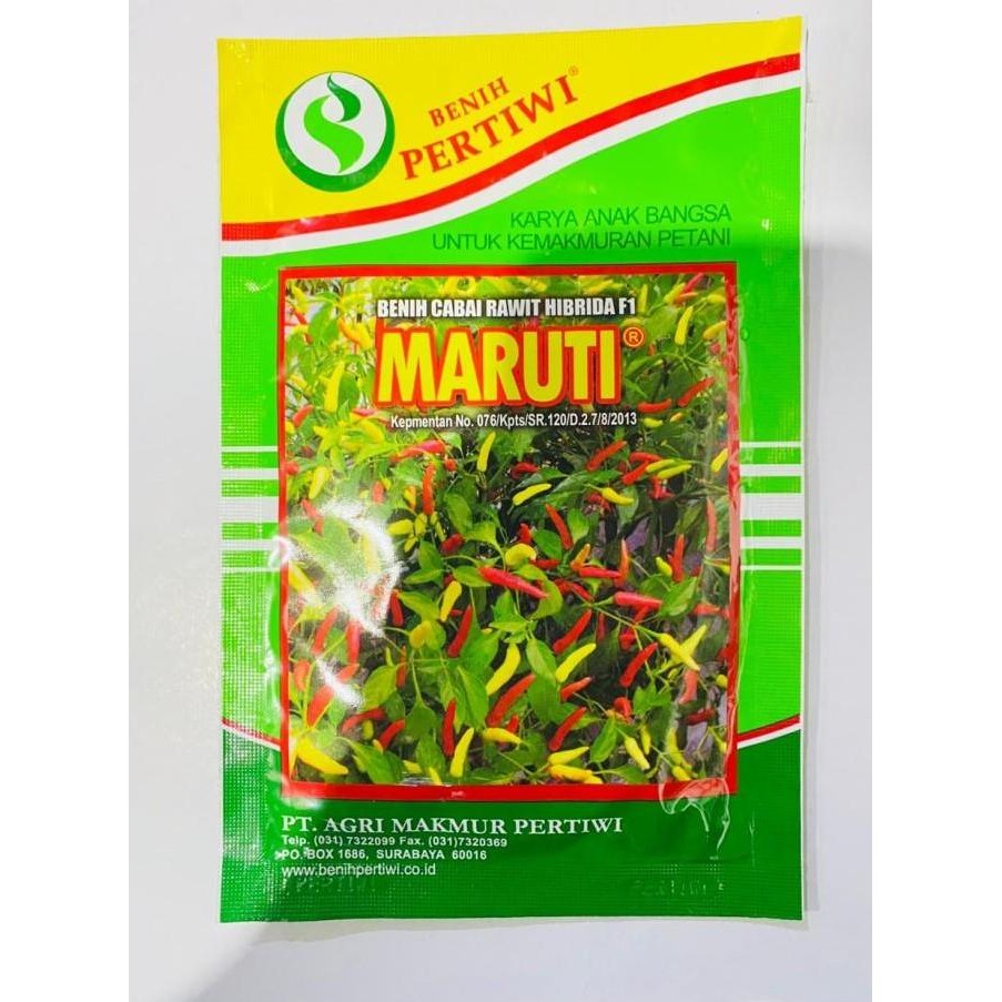 Benih Cabai Cabe Rawit Maruti Pertiwi Isi 10 Gr