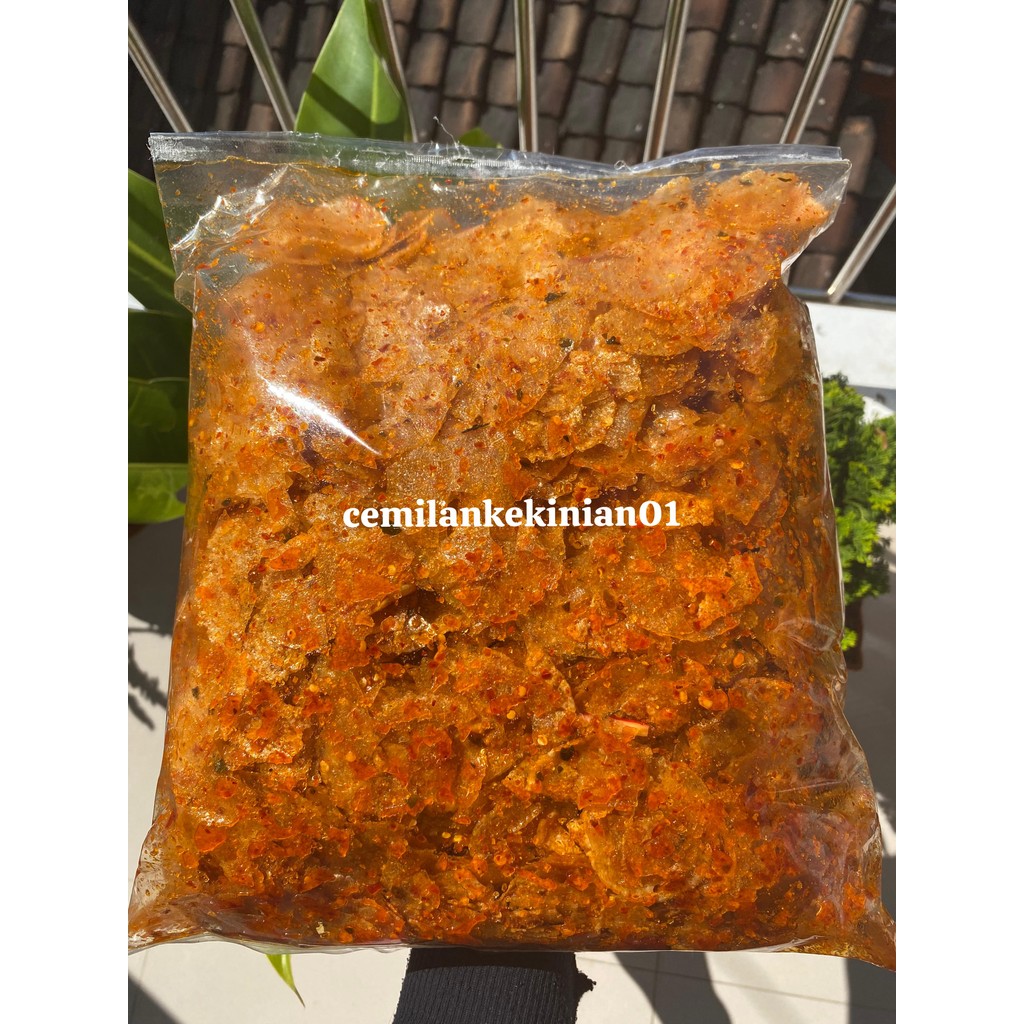 

kripca/kripik kaca 1kg pedas daun jeruk