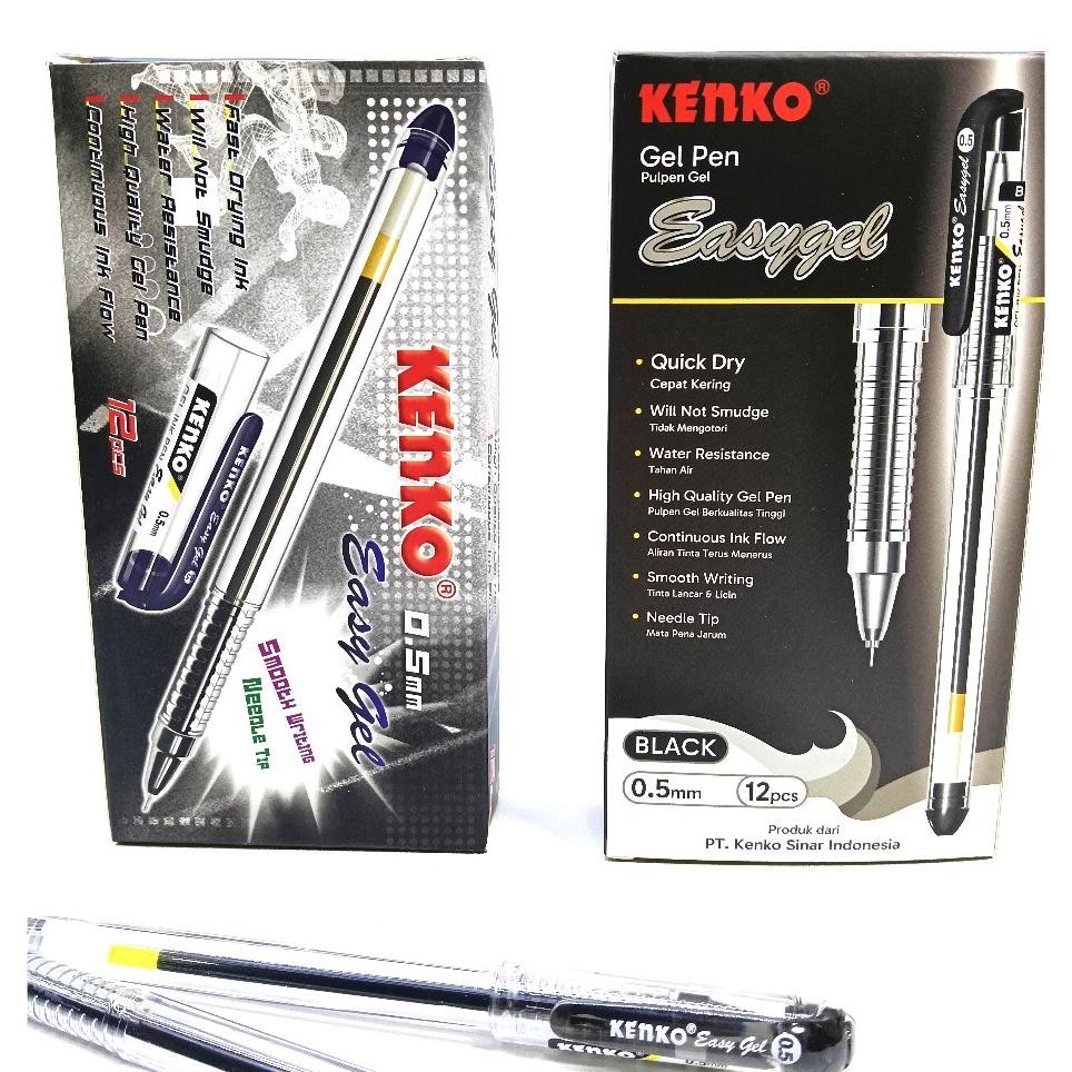 

Per 12 Pen Gel Easy Gel Kenko 0.5 Mm Pulpen Gel Gel