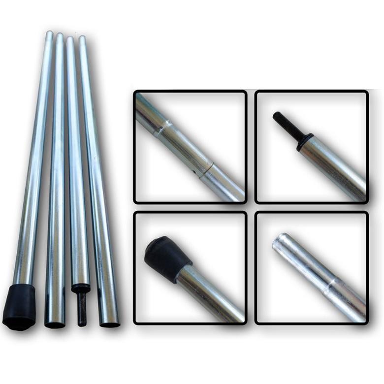 tiang steel galvanis flysheet penyanggah pilar outdoor - Tiang Flysheet Tiang Frame Tinggi 200 Cm