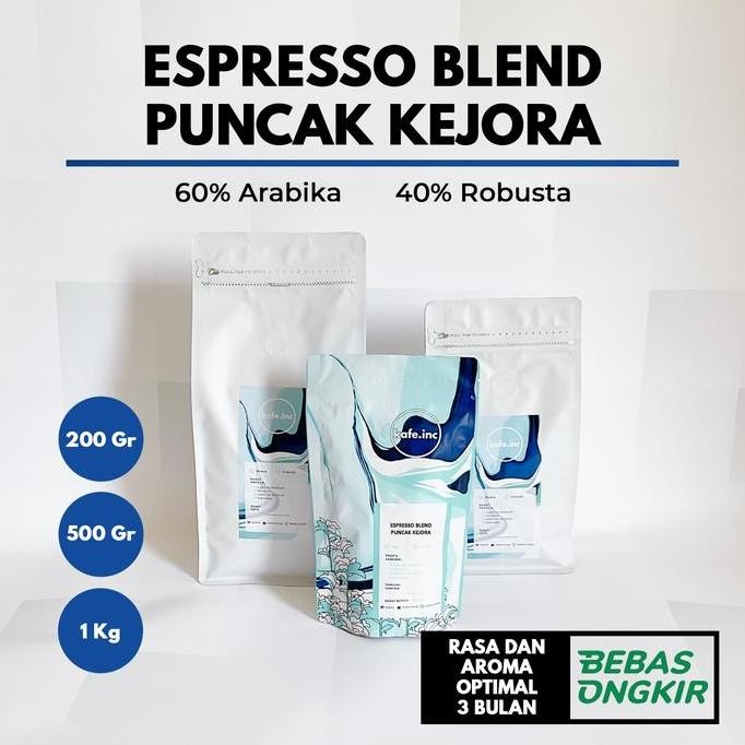 

READY ESPRESSO BLEND PUNCAK KEJORA 500G - BIJI KOPI ARABIKA ROBUSTA CAMPURAN 60:40