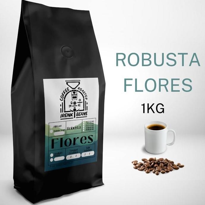 

READY KOPI ROBUSTA FLORES 1KG - BIJI & BUBUK ROASTED COFFEE PREMIUM