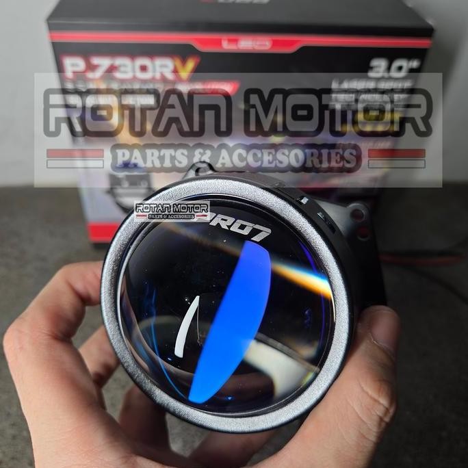 lampu biled pro7 p.730rv laser headlamp 3 inch projie p730 blue lens mobil motor terlaris