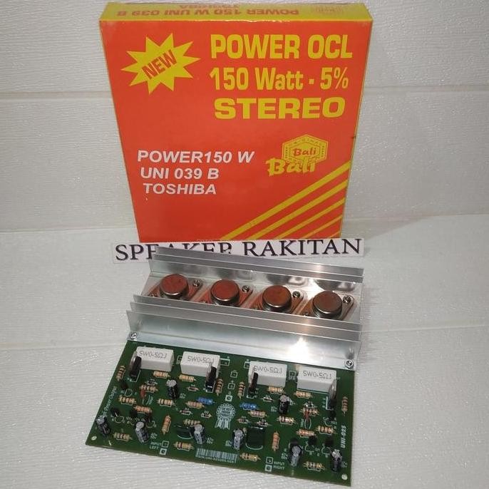 Kit Power Amplifier Stereo OCL 2x150W tr Jengkol BARU