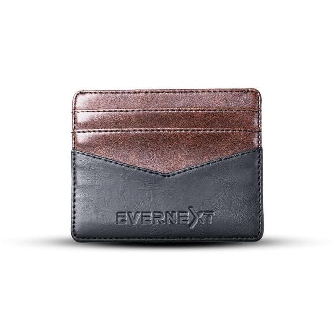 dompet kartu pria mini evernext card holder tipis kulit premium kartu & uang berkualitas