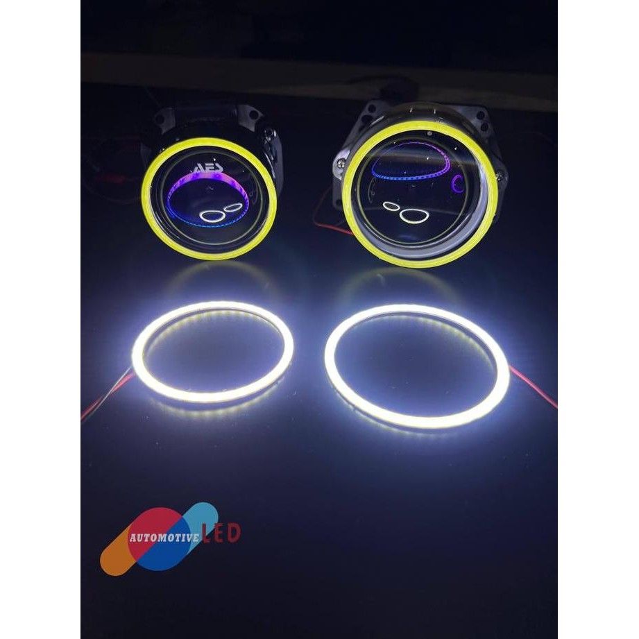 ring cob angel eyes motor 70mm 80mm 2.5 inch 3 inch pnp high quality kristal terlaris