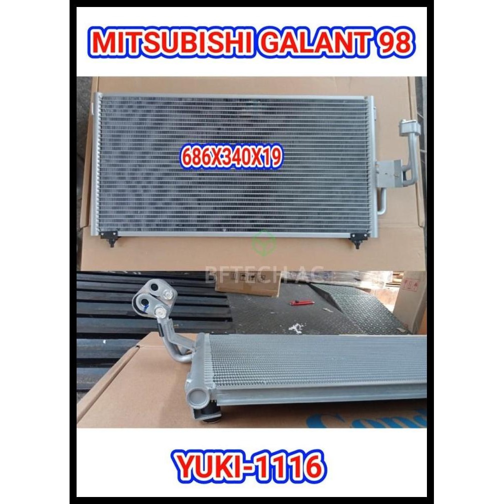 TERBARU CONDENSOR MITSUBISHI GALANT 98 YUKI KONDENSOR AC MOBIL BFTECH