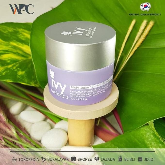 IVY Radiance Night jasmine Cloud Cream 50ml | skincare wajah MS