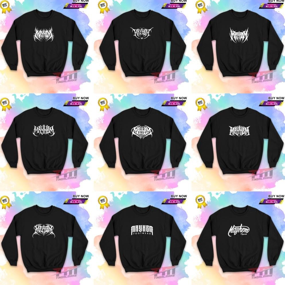 Promo Crewneck Mayhem Bali Mayhem Premium Crewneck Pria Wanita Premium Terbaik Best Seller