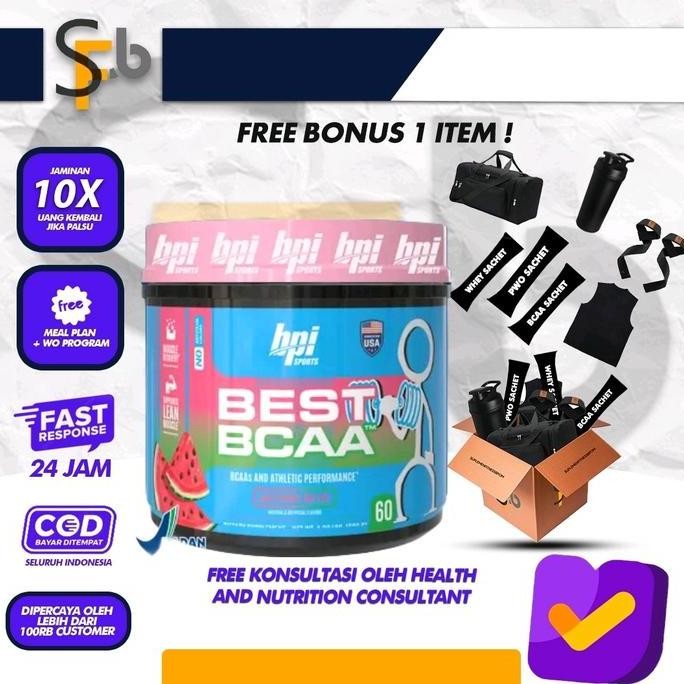

Original BPI Best BCAA Plus CLA 60 Serving Suplemen Fitness BCAA Powder Otomatis