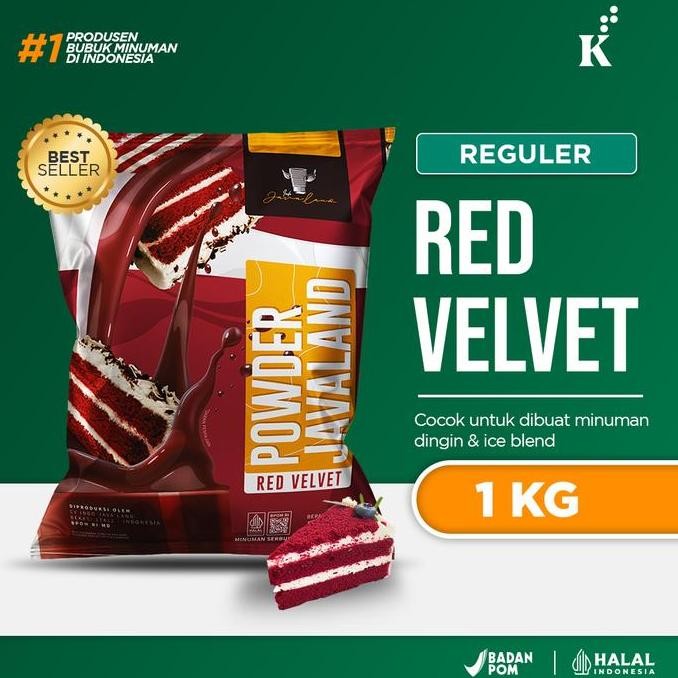 

Original Javaland Red Velvet Powder Drink 1kg Bubuk Minuman Rasa Red Velvet Premium
