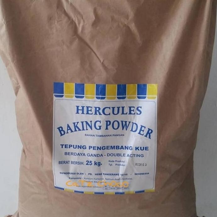 

Original Hercules Baking Powder Double Acting 25kg Pengembang Kue Profesional Ekonomis