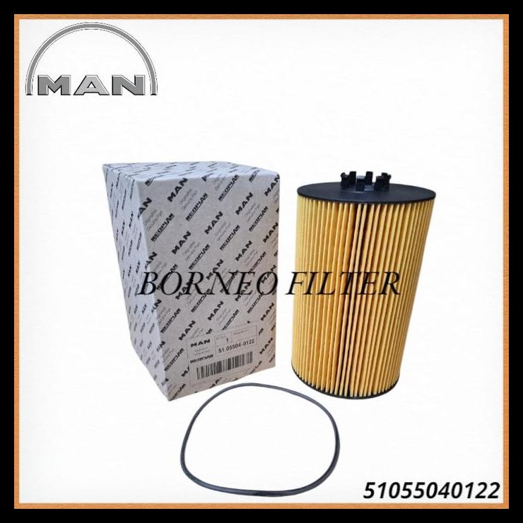 TERBARU 51055040122 MAN GENUINE OIL FILTER 51.05504-0122 HU13125/3X HU13125/3 HU13125 HU13125X P7329