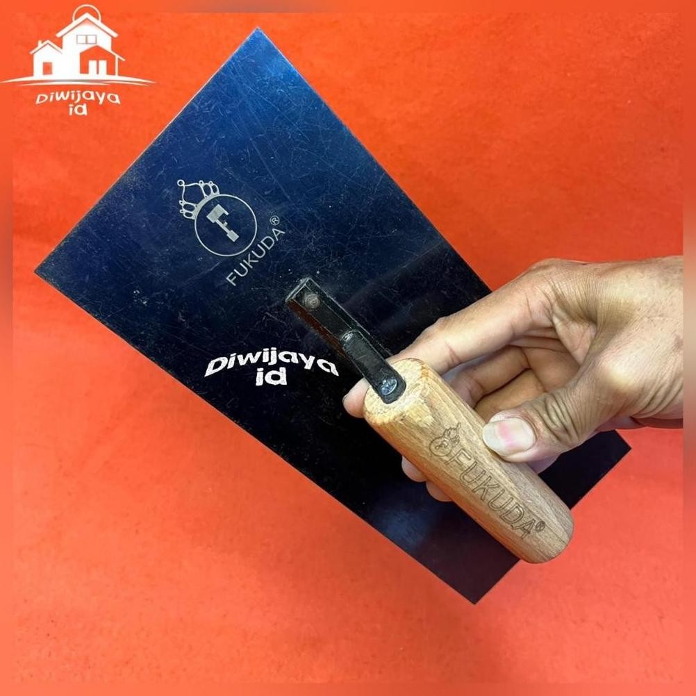 ( ORIGINAL JEPANG ) RASKAM ROSKAM PLASTERING TROWEL FUKUDA BERBAHAN BAJA KARBON