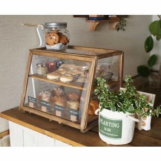 Etalase Roti Kue Cafe Resto Warung Food Display Makanan Kayu Kaca
